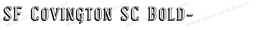SF Covington SC Bold字体转换